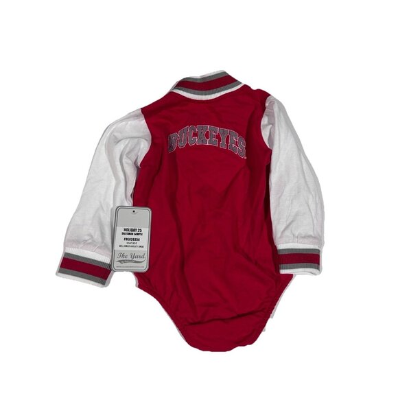 NEW Ohio State Buckeyes Colosseum One Piece Varsity Shirt Outfit Infant 6-12m - Picture 7 of 7